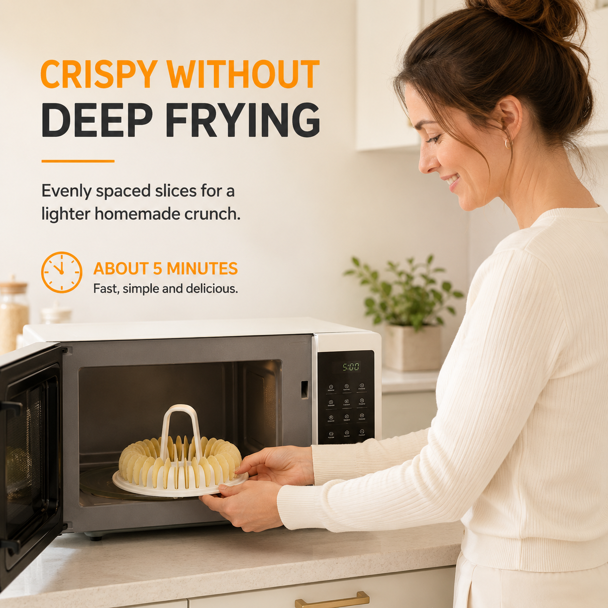 🔥Buy 2 Get 1 Free🔥Microwave Potato Chip Maker with Slicer Bowl Set