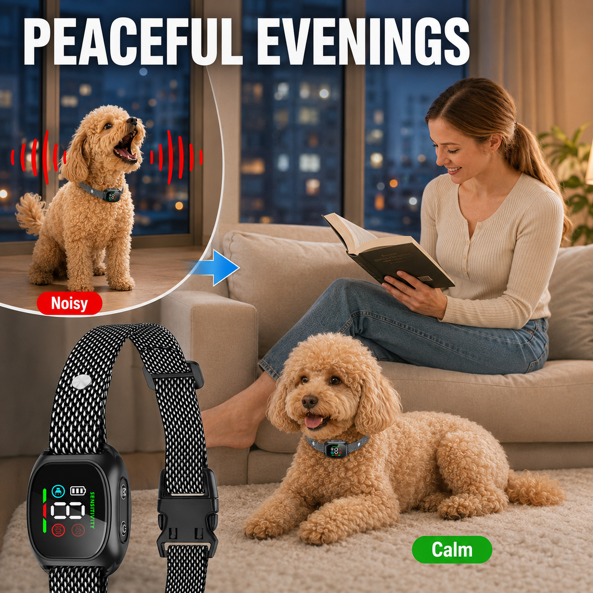 🔥 LIMITED-TIME 50% OFF! 🐶Smart Anti-Bark Collar for Dogs