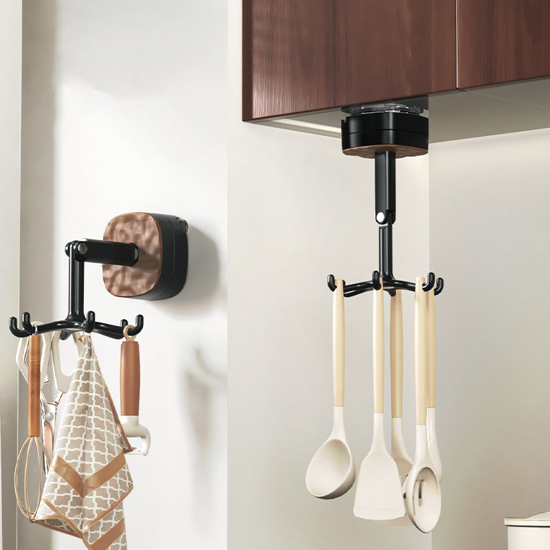 🔥Buy one get one free-360° Rotating Duty Hooks Kitchen Utensil Holder