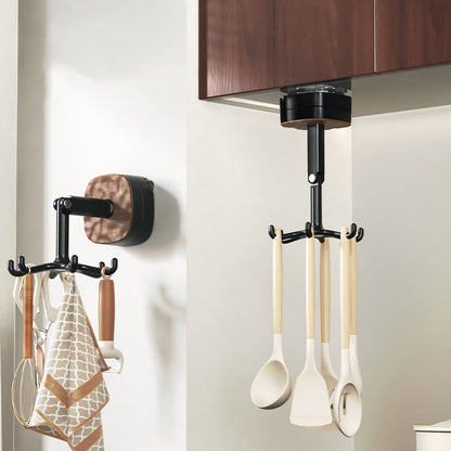 🔥Buy one get one free-360° Rotating Duty Hooks Kitchen Utensil Holder