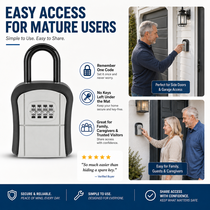 🔥Free shipping,Enjoy 50% off now! Wall-mounted waterproof key lock box