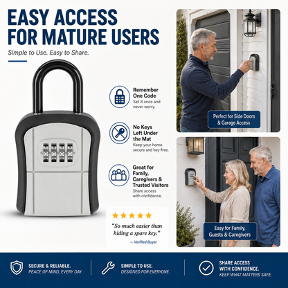 🔥Free shipping,Enjoy 50% off now! Wall-mounted waterproof key lock box