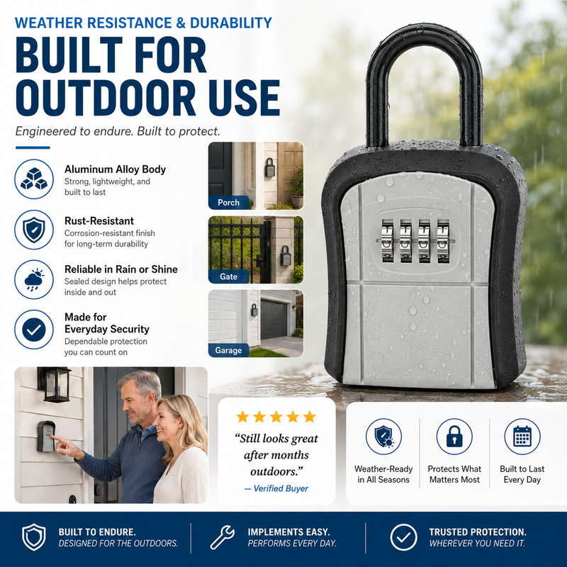 🔥Free shipping,Enjoy 50% off now! Wall-mounted waterproof key lock box
