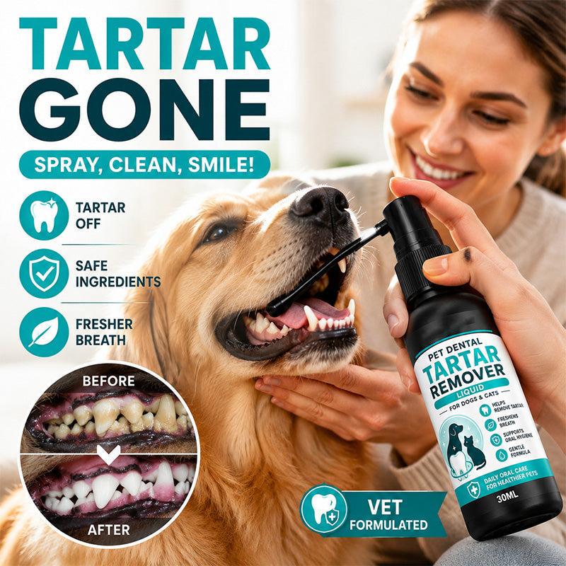 🐾Enjoy 50% off now! Buy two get one free gentle pet dental cleaning spray