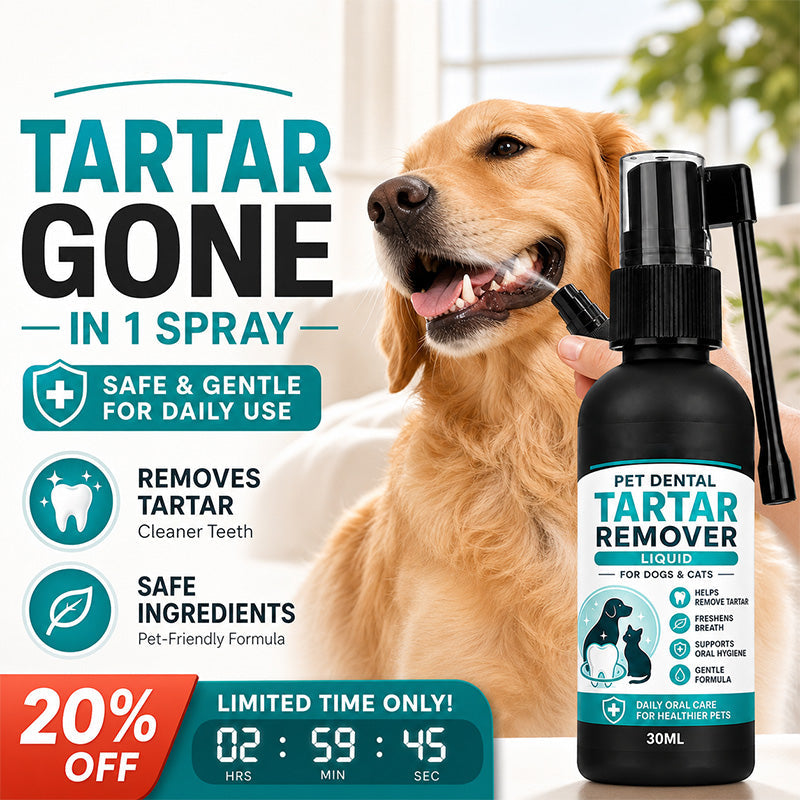 🐾Enjoy 50% off now! Buy two get one free gentle pet dental cleaning spray