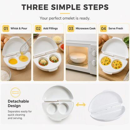 💞50K+ SOLD! 🍳⚡ BUY MORE, SAVE MORE! Microwave Omelet Cooker