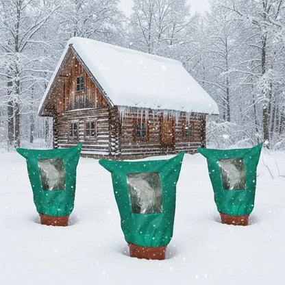 ❄️Winter Tree Protection Covers Buy One Get One Free ❄️ Winter-Pflanzenschutz – Mit Reißverschluss & Kordelzug ✨