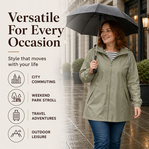 ⏳LAST DAY SALE !!💥Women's Outdoor Waterproof Hooded Jacket🌧🧥