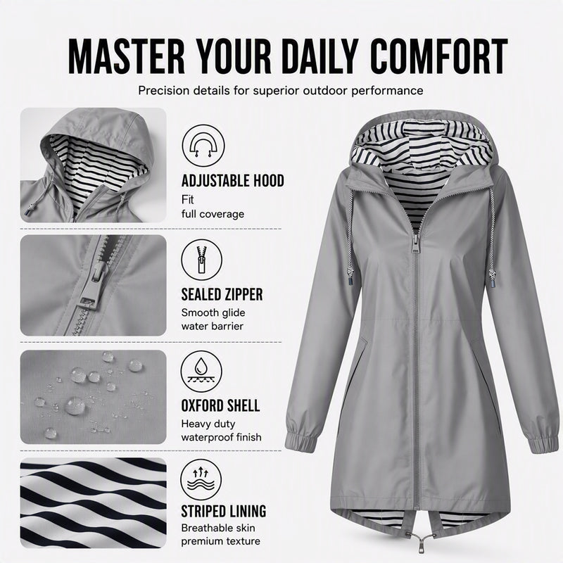 ⏳LAST DAY SALE !!💥Women's Outdoor Waterproof Hooded Jacket🌧🧥