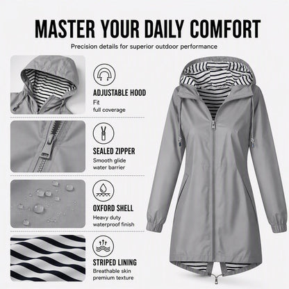 ⏳LAST DAY SALE !!💥Women's Outdoor Waterproof Hooded Jacket🌧🧥