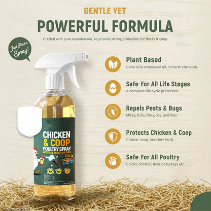 🔥50% Off!🐔Poultry & Chicken Coop Mite and Lice Spray – Ready to Use