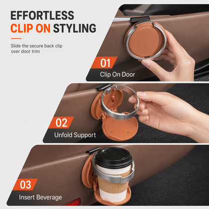 🚗 LIMITED-TIME 50% OFF! 🥤 Foldable Car Door Drink Holder ✨