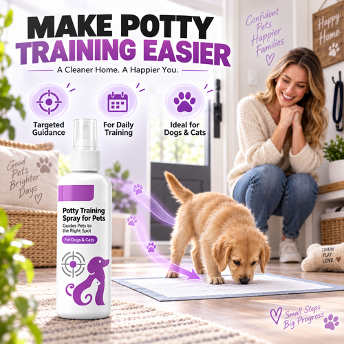 🐱🐶 Pet Housebreaking Spray for Dogs & Cats | Train Pets to Pee in Correct Area ✨