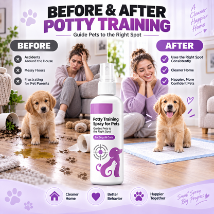 🐱🐶 Pet Housebreaking Spray for Dogs & Cats | Train Pets to Pee in Correct Area ✨