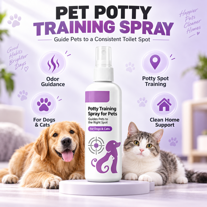 🐱🐶 Pet Housebreaking Spray for Dogs & Cats | Train Pets to Pee in Correct Area ✨