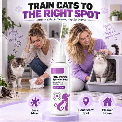 🐱🐶 Pet Housebreaking Spray for Dogs & Cats | Train Pets to Pee in Correct Area ✨