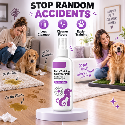 🐱🐶 Pet Housebreaking Spray for Dogs & Cats | Train Pets to Pee in Correct Area ✨