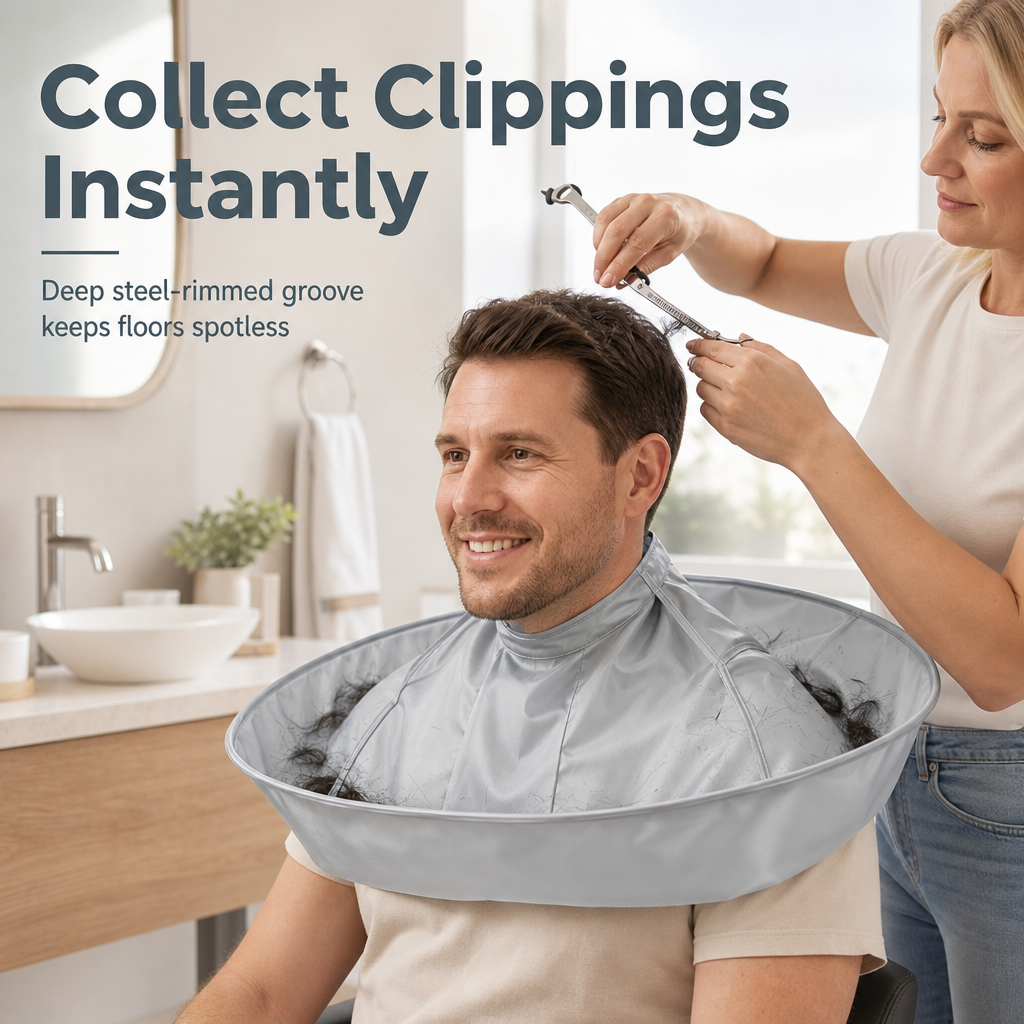 50% Off Adult Gray Medium Size Breathable Hair Cutting Cape and Odorless Hair Dyeing Salon Gown