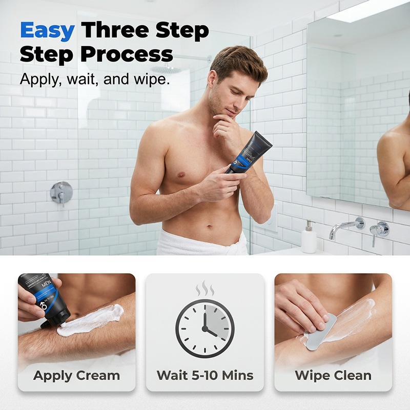 💕Buy 1 Get 1 Free🔥Men Hair Removal Cream｜Smooth Skin, No Dark Spots