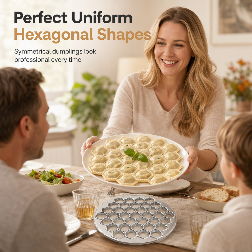 🥟37-hole Quick Dumpling Maker – Simple solution, make lots of dumplings fast👨‍👩‍👧