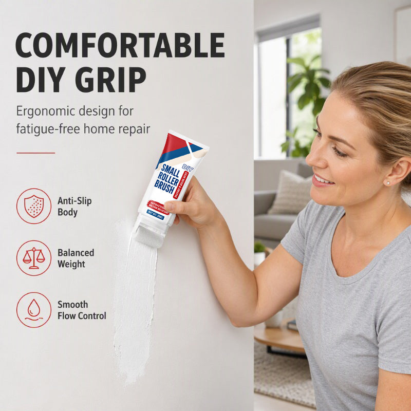 💥Buy 1 Get 1 Free🧱🖌️✨Waterproof Wall Repair Paste with Integrated Small Roller Brush