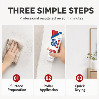 💥Buy 1 Get 1 Free🧱🖌️✨Waterproof Wall Repair Paste with Integrated Small Roller Brush