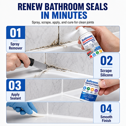 🎄Christmas Deep Cleaning Big Discount🎄 Bathroom Adhesive Remover and Waterproof Sealant Set