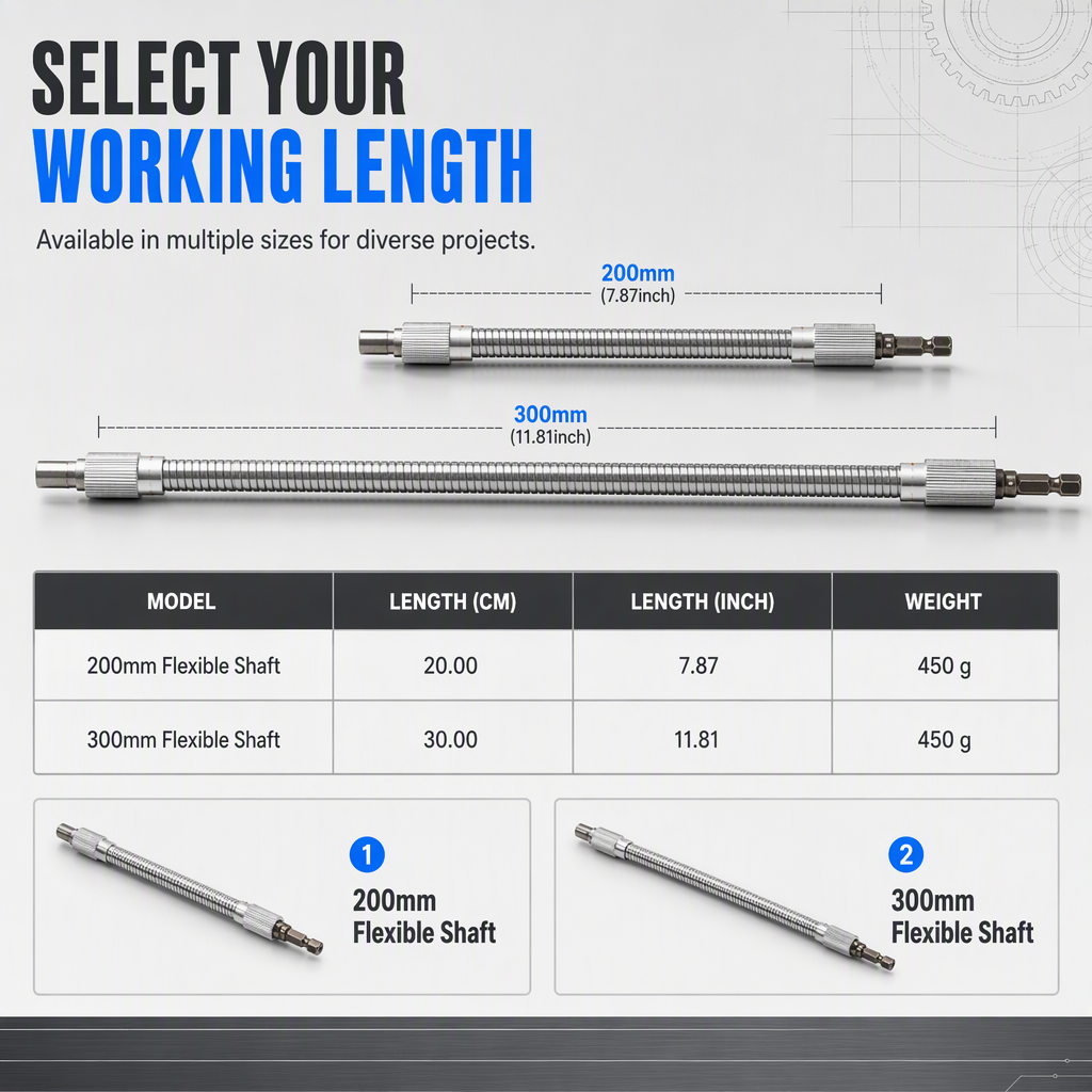 ⏳Limited-Time Offer⏰ Flexible Metal Shaft Extension for Drills and Screwdrivers