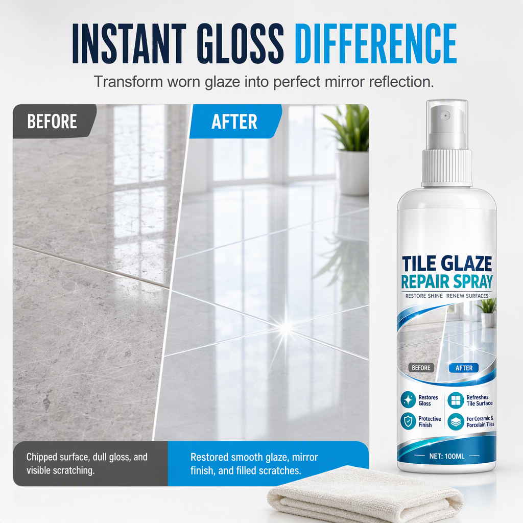 ✨Buy 1 Get 1 Free🏠 Ceramic Tile Repair Spray – Refresh Fine Scratches & Restore Gloss