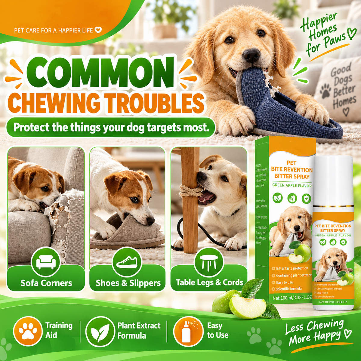 💕Buy 1 Get 1 Free🐶🐱Pet Bitter Spray for Chew Prevention
