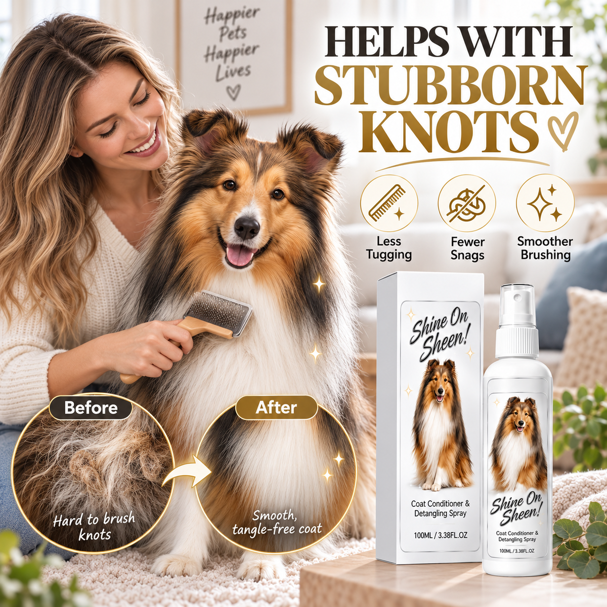 💕Buy 1 Get 1 Free🐶🐱Pet Coat Detangling & Conditioning Spray