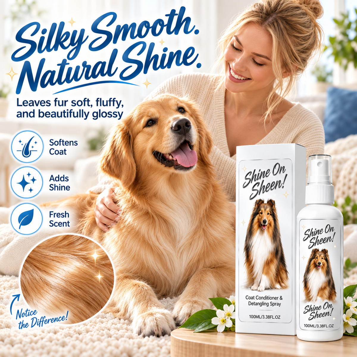 💕Buy 1 Get 1 Free🐶🐱Pet Coat Detangling & Conditioning Spray