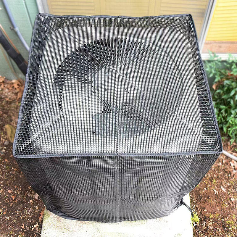 🌬️ Outdoor Air Conditioner Protective Mesh Cover, Dustproof & Anti-Leaf AC Unit Mesh Screen, Breathable Outdoor AC Condenser Cover for Garden Debris, Leaves, Bird Blocking