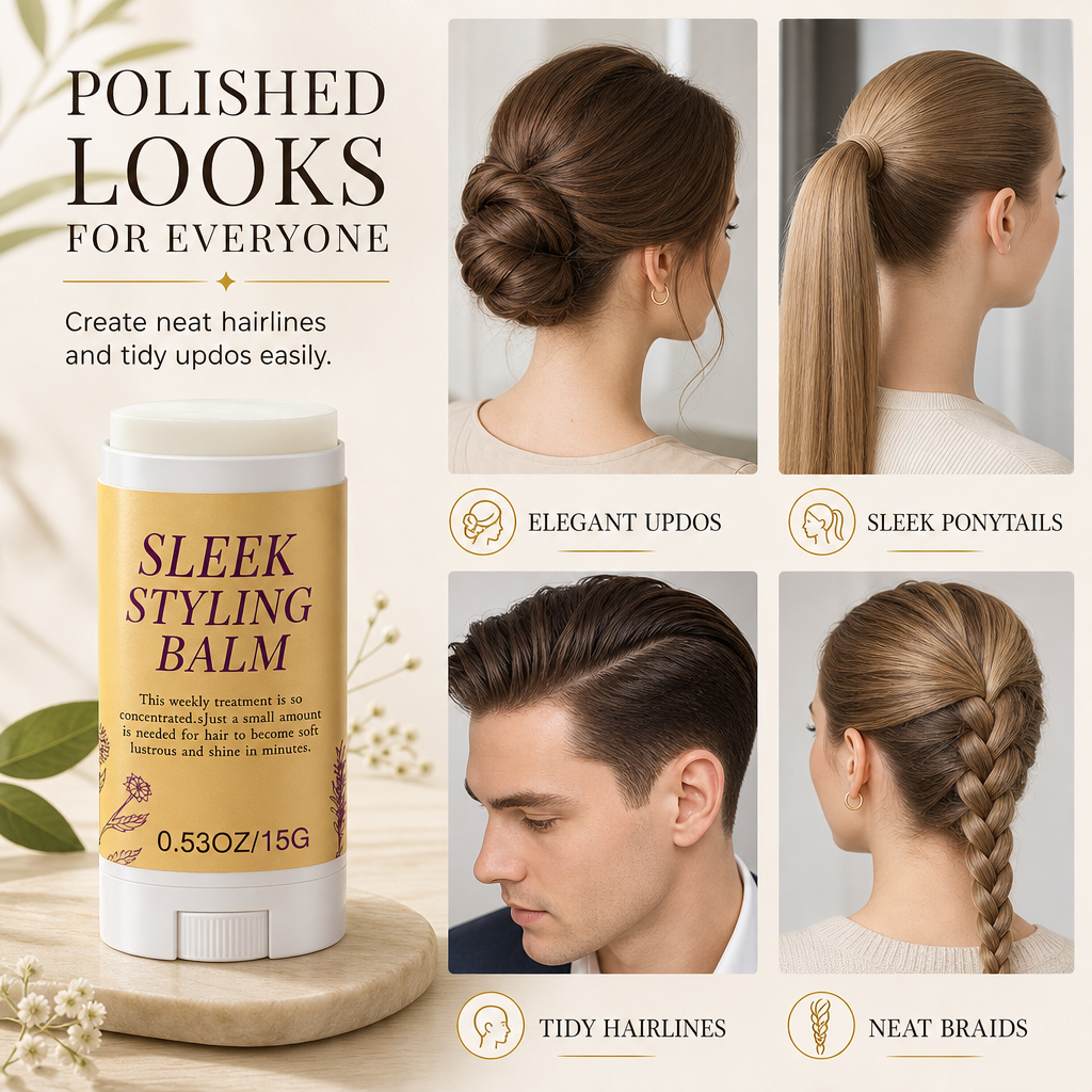 🏆Buy 1, Get 2 Free 🎉 Flyaway tamer/styling wax stick for smoothing frizz and setting hair in place