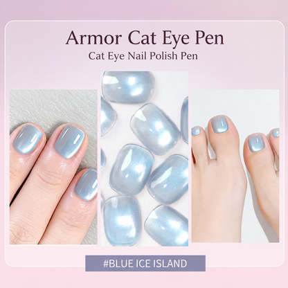 ✨Cat Eye Nail Pen with Built-in Magnetic Beads💅 5 Shades of Sheer Nude, Elegant & Skin-brightening 2-in-1!