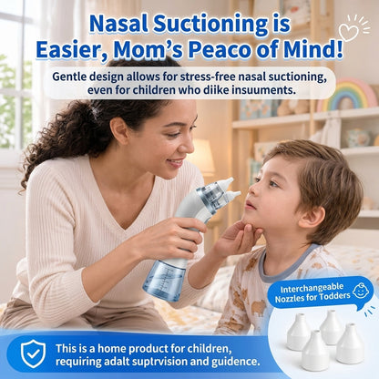 ✨ Electric Positive & Negative Pressure Nasal Irrigator, Professional Nasal Rinsing Device for Nasal Cavity Care