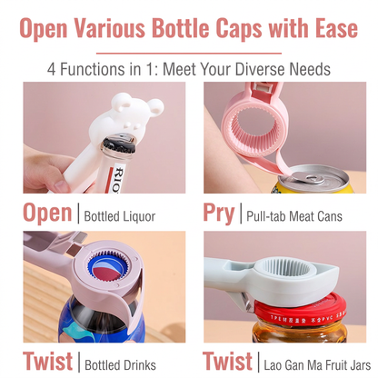 🔥Buy one get one free - 4-in-1 Bear Bottle Opener