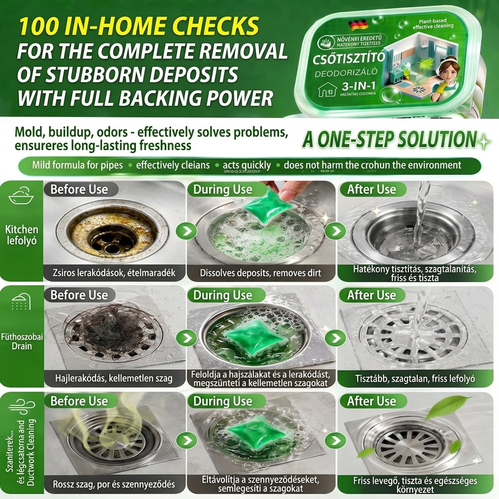 💧 Water Dissolvable Wastewater Purification Beads | Say Goodbye to Drain Odors! Keeps Kitchen & Bathroom Drains Fresh & Clean