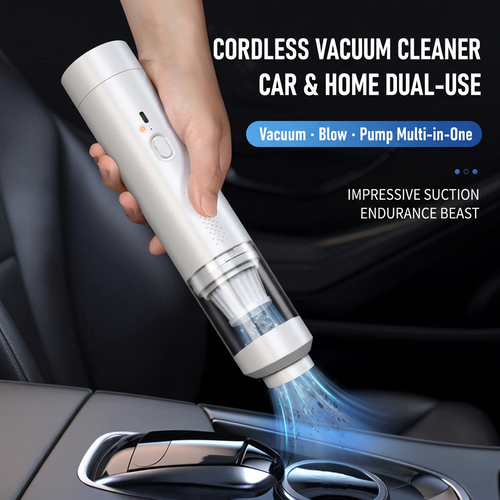 🧹 Brushless Handheld Wireless Car Vacuum Cleaner, Suction & Blowing Dual Purpose, Pet Hair Collector, Portable Dust Remover for Car Interior & Home Cleaning