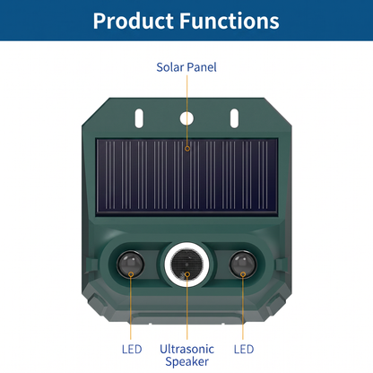 🥳Over 100,000 units sold! 🌳🔊 50% off! Solar-powered animal repellent.