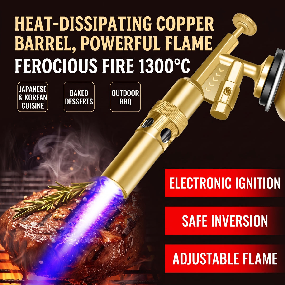 📢📢50% OFF !! ⏰Portable Multi-Function Invertible Butane Torch