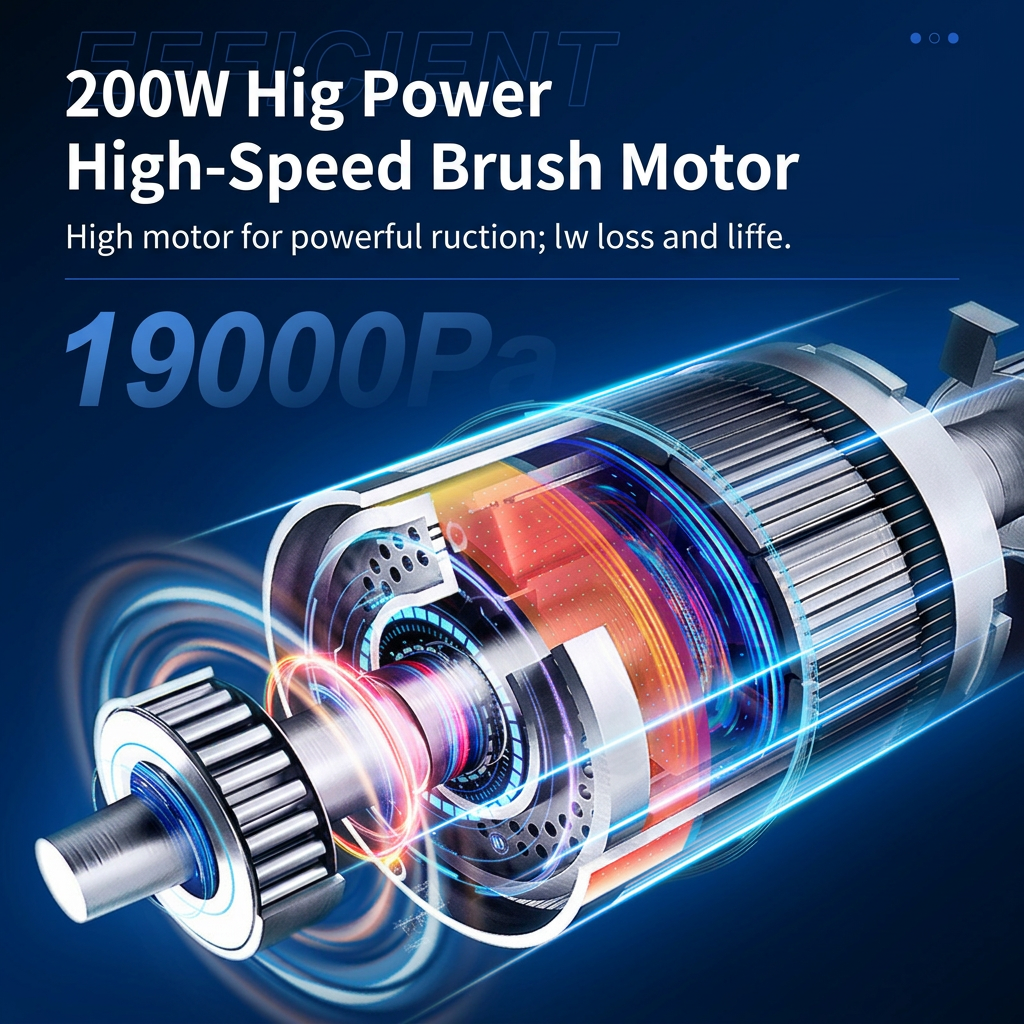 🧹 Brushless Handheld Wireless Car Vacuum Cleaner, Suction & Blowing Dual Purpose, Pet Hair Collector, Portable Dust Remover for Car Interior & Home Cleaning