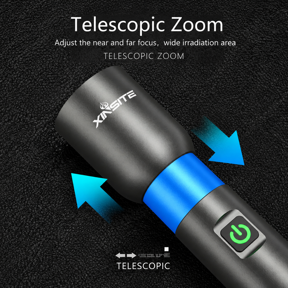 ✨ Limited Offer | Portable Rechargeable LED Flashlight, Super Bright Long Distance Beam Outdoor Torch