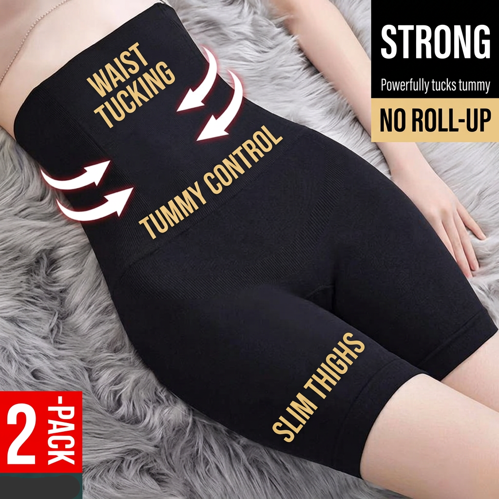 🍑 4-in-1 Peach Lift Shapewear Shorts | Tummy Control, Butt Lifting, Breathable Slimming Safety Shorts