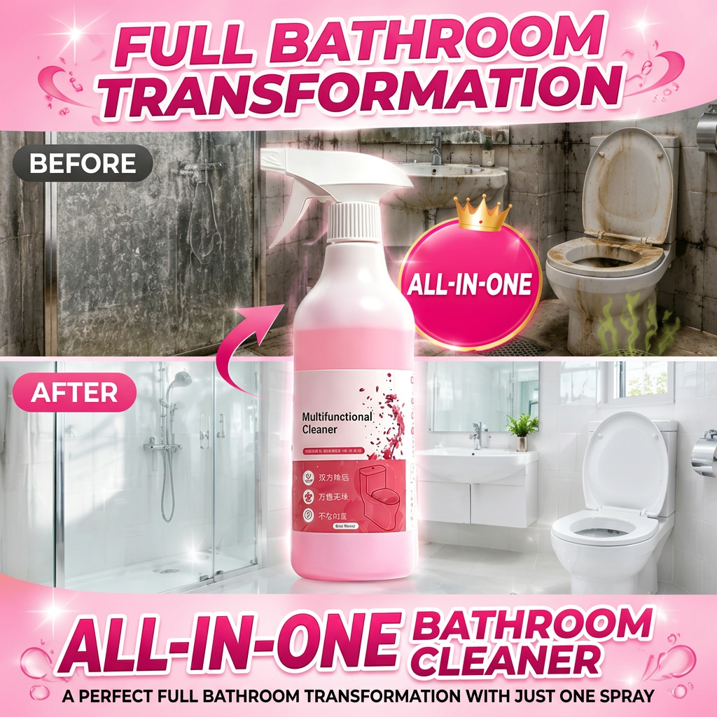 🧴 Multi-Purpose Cleaning Spray, Powerful Formula Removes All Kinds of Stubborn Stains for Home & Surface Cleaning