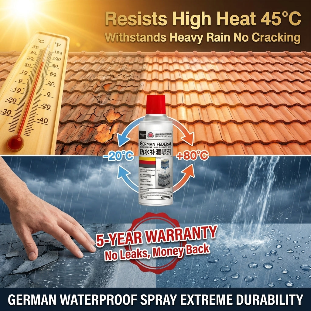 🏠 Roof Waterproofing & Leak Repair Spray | High-Performance Liquid Sealant for Rooftops, Walls, Cracks, Instant Sealing, Weather Resistant Leak Stop Coating