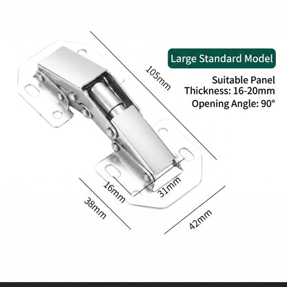 Limited-time 50% off, buy one get one free, no-drill bridge-type cabinet hinges