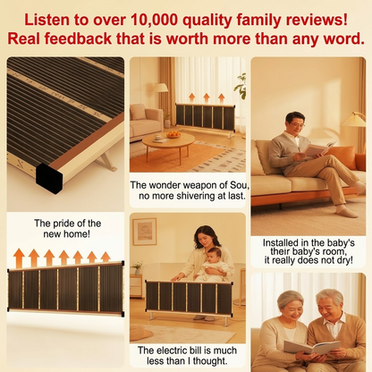 🔥3-Second Rapid Heating Honeycomb Graphene Far-Infrared Ceramic Wall Heater | Low Noise, Energy Efficient Indoor Wall Mount Space Heater