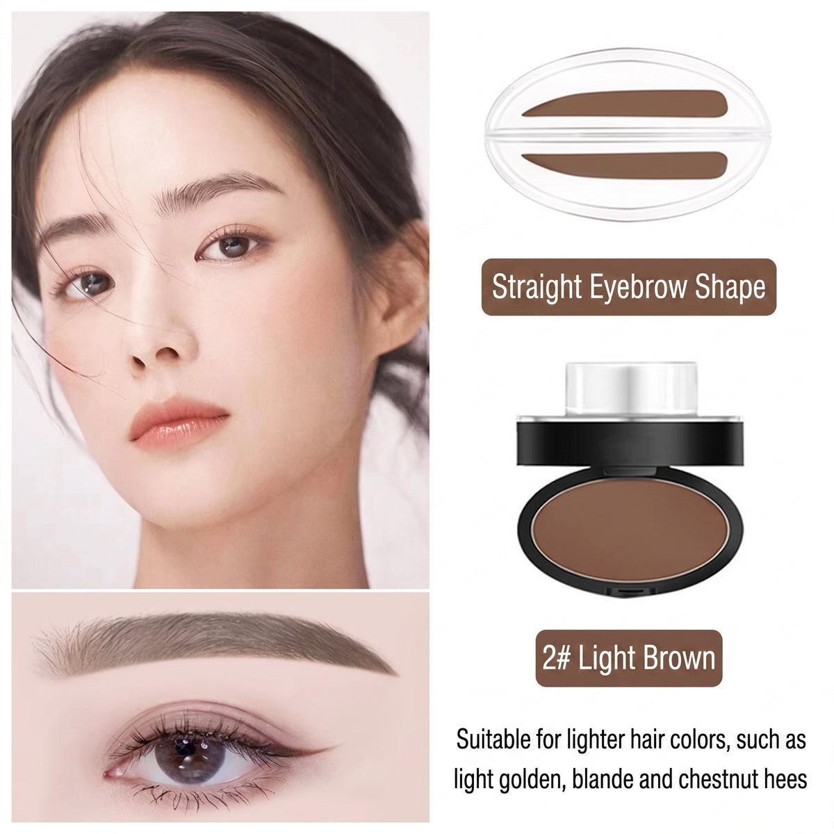 🔥Limited-time 50% off - Stamp Eyebrow Powder