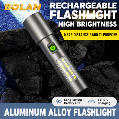 ✨ Limited Offer | Portable Rechargeable LED Flashlight, Super Bright Long Distance Beam Outdoor Torch